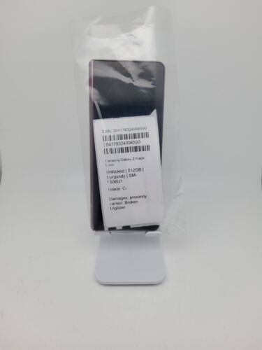 Samsung Galaxy Z Fold4 - 512 GB - Burgundy (Unlocked) *PLEASE READ* - Afbeelding 1 van 4