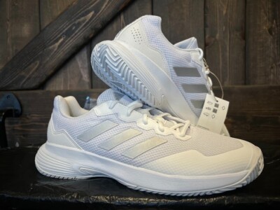 adidas gazelle silver green womens adidas Gamecourt 2 Tennis Shoes - Men's - Cloud White / Silver main image 0