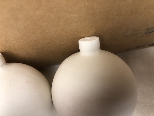 4 Vintage Duncan Enterprises Ceramic Christmas Ornaments 1976 Unpainted New - Picture 8 of 9