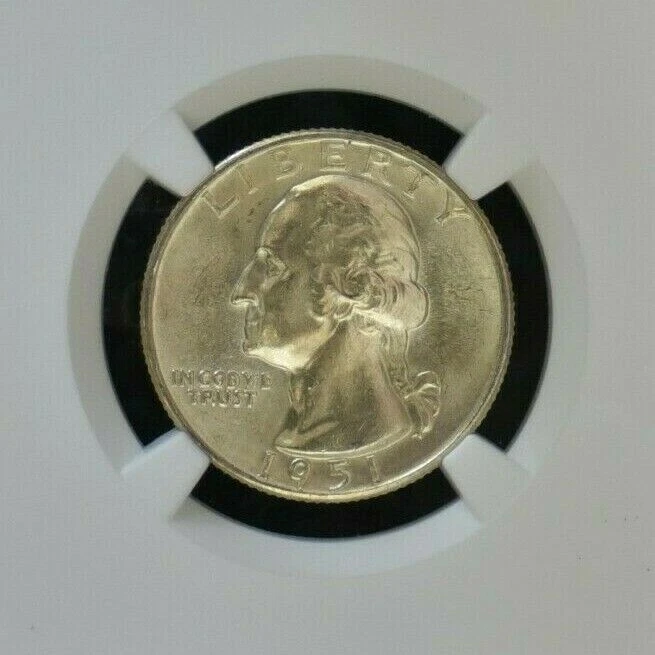 1951 D - SILVER WASHINGTON QUARTER - NGC MS66 CONDITION GEM - Image 2 of 4