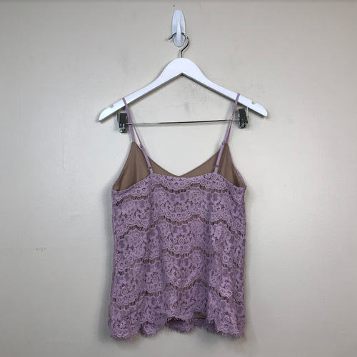 Love, Fire Juniors' Lace Sleeveless V-Neck Camisole Top Light Purple S, $34 NWT - 第 3/3 張圖片