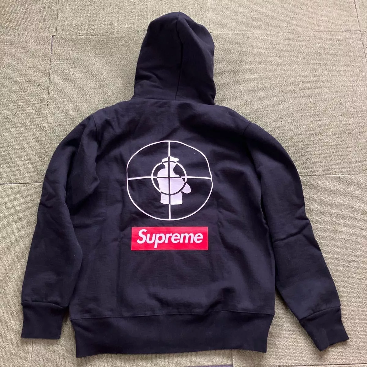 Sweat à capuche zippé intégral noir Supreme Public Enemy 2006 taille L