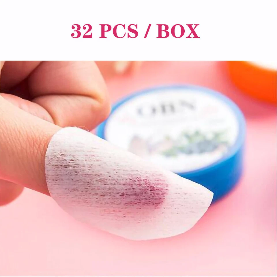 32 piezas/caja Almohadillas removedoras de esmalte de uñas hidratantes naturales perfumadas con frutas Foto 4 de 4