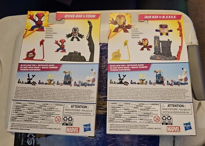 Marvel Stunt Squad Spider-Man vs Venom & Iron Man vs M.O.D.O.K.