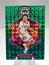 2023-24 Panini Mosaic - Rookies Green Mosaic Prizm #224 Julian Phillips (RC)