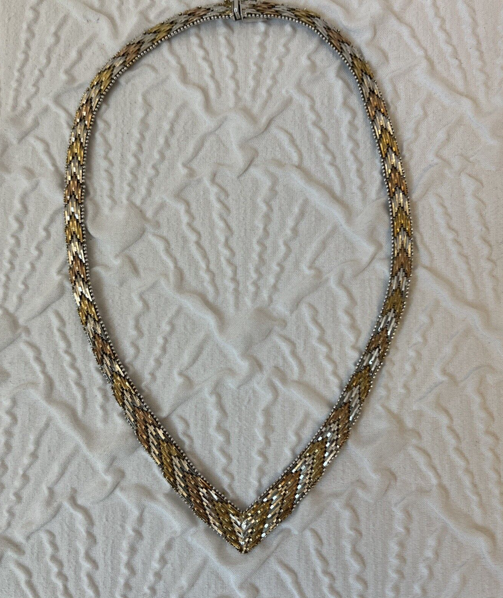 アクセサリー Silver 925 vintage necklace Vintage Unusual 925 Sterling Silver Chain Necklace, Signed