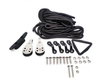 Pactrade Marine Kayak Canoe Boat Anchor Trolley Kit with Rope