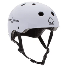 Pro-Tec Classic Skateboard Helmet Gloss White  - Medium