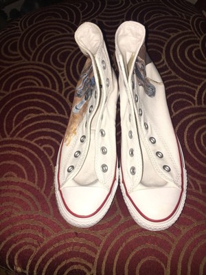 painted white converse