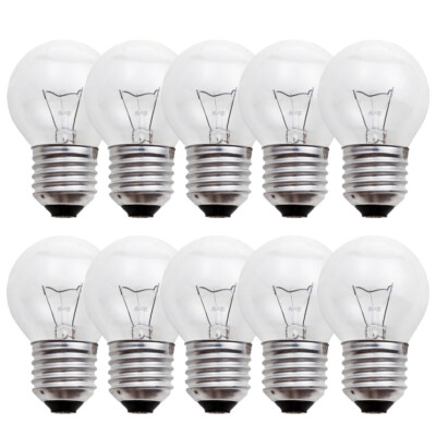 10 x Glühbirne Tropfen 25W E27 KLAR Glühlampe 25 Watt Glühbirnen P45 Glühlampen