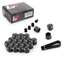 20x Abdeckkappen Radschraubenkappen grau glänzend 17 mm für AUDI TT 8J3 8N3 FV3