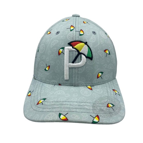 Puma Performance Sports Cap White Gold Cat Logo Lightweight 