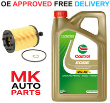 FOR AUDI A6 C6 2.0 TDI DIESEL SERVICE KIT OIL FILTER + CASTROL OIL 5W30 LL