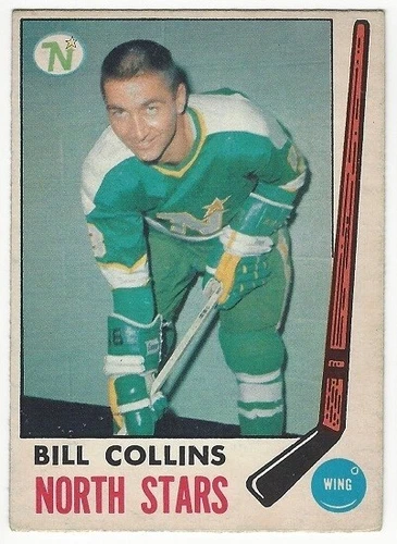 1969-70 OPC HOCKEY #126 BILL COLLINS ROOKIE - EXCELLENT-