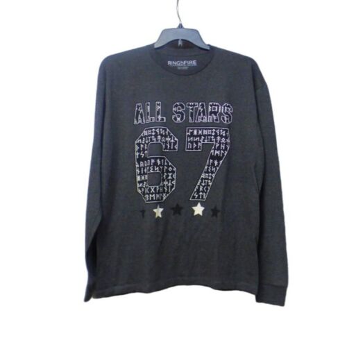 T-shirt uomo Ring of Fire Al Starts 67 grafica manica lunga $34,0, taglia XL, antracite - Foto 6 di 8