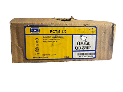 ILSCO PCT-2-4/0--Cleartap-Clearsplice Insulated Multi-Tap-600V-New 