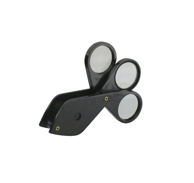 Quality Optics  USA Folding Jewelers Loupe Triple Lens Fold Away Loupe