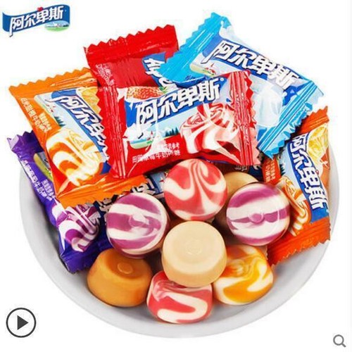 Chinese Alpine Milk Hard Candy Strawberry orange Mix Flavors Party Daily snack - Picture 1 of 4