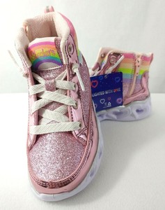 pink glitter skechers