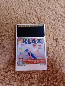 KLAX TurboGrafx-16 TurboChip game card CIB tested