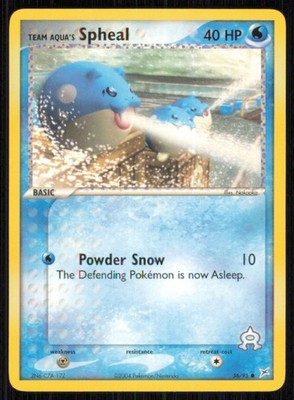 Team Aqua's Spheal 56/95 Common Team Magma vs Team Aqua Pokemon Lightly Played