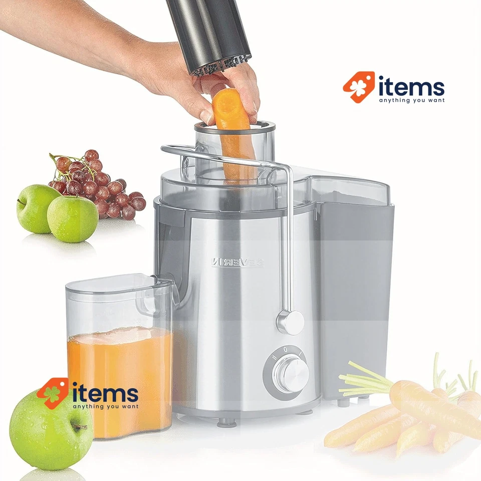 Severin Múltiple - Uso Eléctrico Exprimidor Acero Inoxidable Pulido Negro 500ml - Imagen 3 de 3