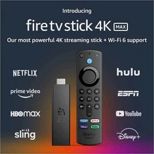 NEW Amazon Fire TV Stick 4K MAX Streaming Media W/Alexa Remote