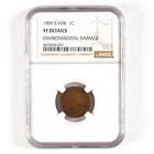 1909-S VDB Key Date Lincoln Wheat Cent 1c VF Details NGC *Nice Coin 31509