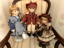 vier Reinart Faelens Porzellan Puppen im Set für Sammler