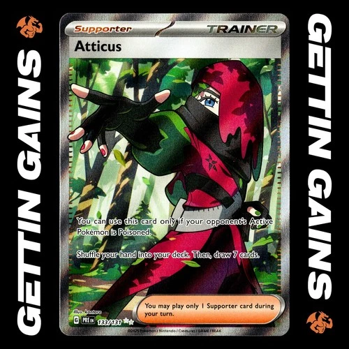 Atticus - 133/131 - Ultra Rare - Prismatic Evolutions - Pokemon Card - NM/M