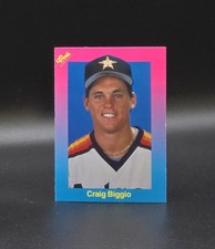 1989 Classic Light Blue CRAIG BIGGIO Rookie Card #51 Houston Astros Baseball