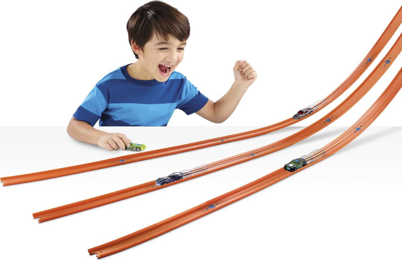 Mattel Hot Wheels Track Builder Straight Track 4 Feet Orange
