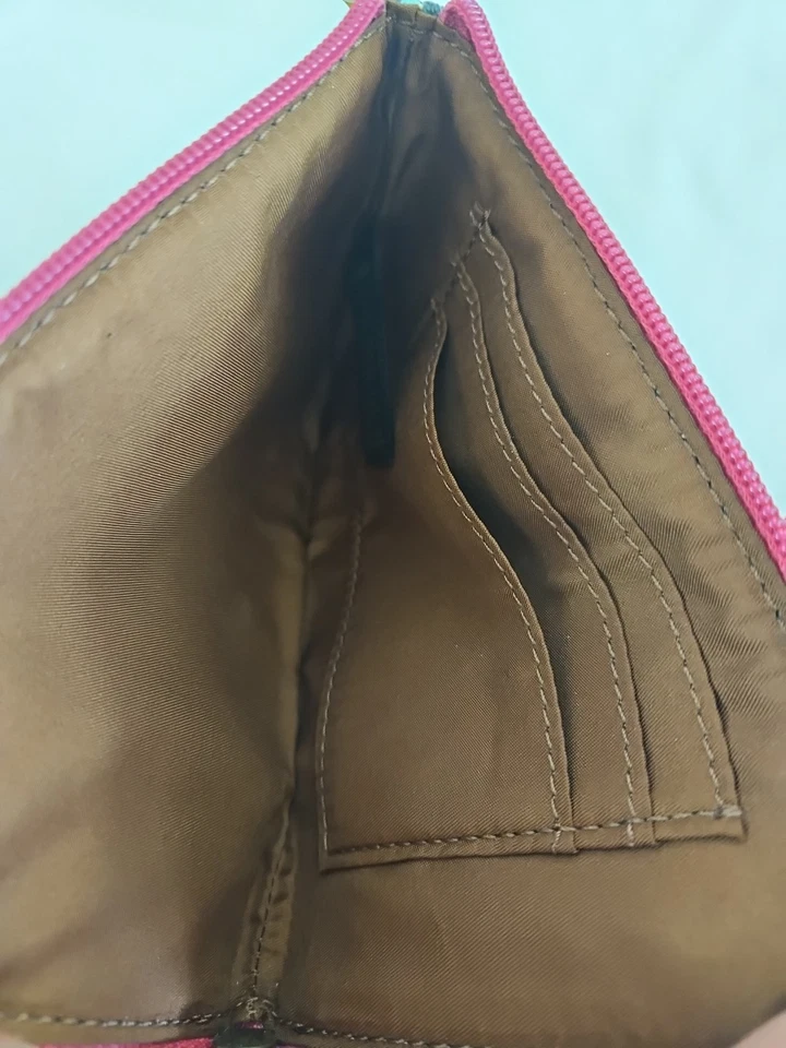 Fossil Key-Per Zip Around Wristlet Floral Print Pink/Turquoise /Multi colored  - Image 4 of 4