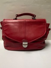 Sac cartable sacoche femme cuir rouge cerise PATRICK BLANC artisan créateur