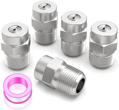 #ad Pressure Washer Nozzles 40 Degree 2.5 Orifice 1 4 NPT Stainless Steel 5 Pack $27.06