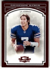 2006 Donruss Threads J.P. Losman Pro Gridiron Kings Framed Red #/100 #PGK-20