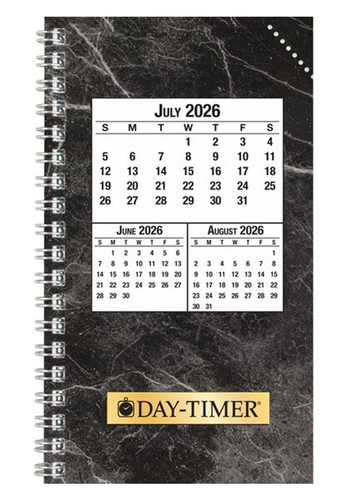 Day-Timer Jul 26 – Jun 27, 2-Page/Day Orig Planner Refill Compact 3x5" +Extras