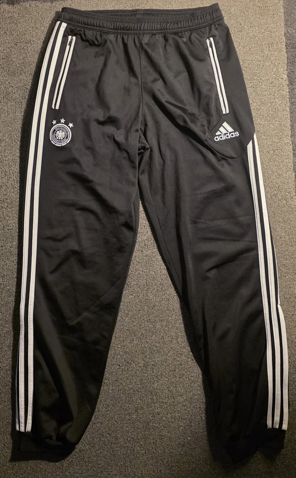 Adidas Trainingsanzug DFB 2012 Trainingsjacke weiß + Hose schwarz Größe L - Bild 3 von 4
