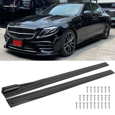 For Mercedes Benz E-CLASS W213 86.6'' Side Skirt Extension Rocker Splitter Lip