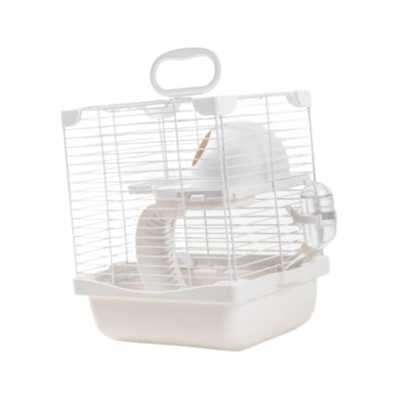2 Schichten Hamster Lebensraum Käfig Reisekäfig vielseitig für Maus Ratte leicht