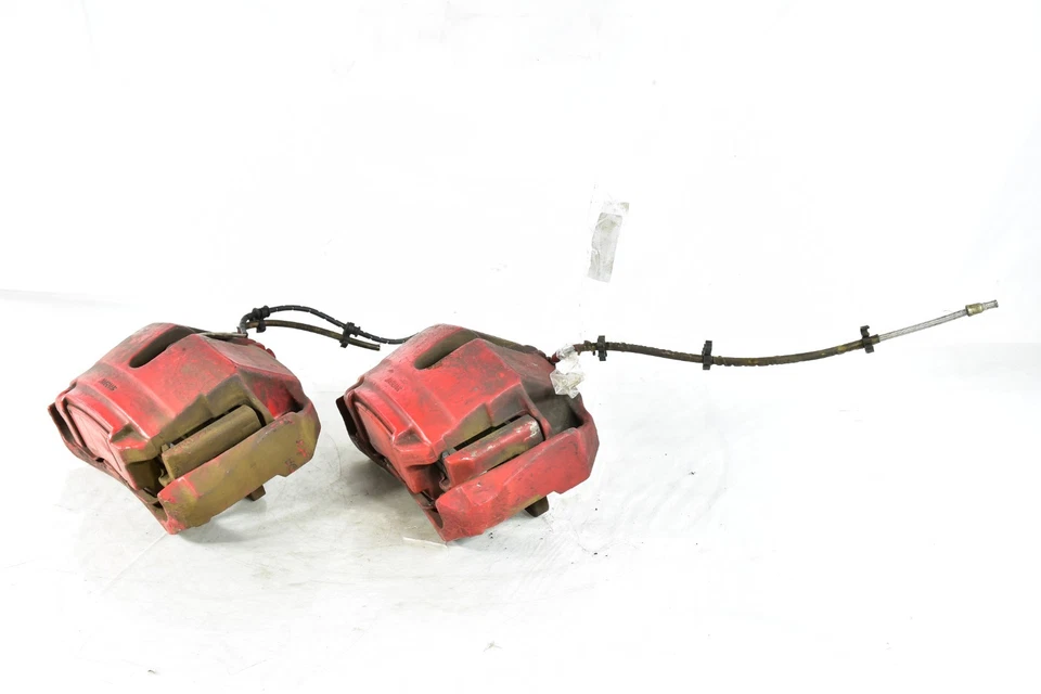 💎 JUEGO PASTILLAS FRENO PINZA DELANTERA IZQUIERDA DERECHA ROJA JAGUAR XF XFR OEM (2009-2015) Foto 3 de 4