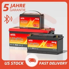 12V/24V 100Ah 140Ah 168Ah Bluetooth LiFePO4 Lithium Battery Smart BMS RV Marine 