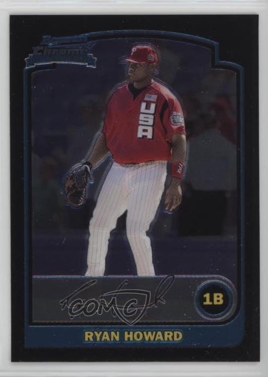 2003 Bowman Draft Chrome Ryan Howard #BDP138 Rookie RC 08wd