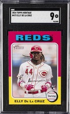 2024 TOPPS HERITAGE #473 ELLY DE LA CRUZ SGC 9
