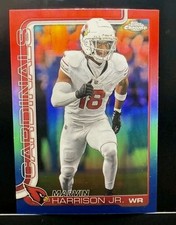2025 Marvin Harrison Jr. Topps Chrome Red White Blue Refractor #1