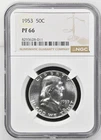 1953 Franklin Half Dollar NGC PR66 Silver Proof Coin 50C