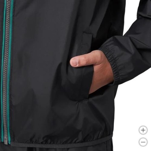 Mondetta Boys Girls Rain Jacket Pants Black 2-Piece Wind Water Resistant - Picture 7 of 8