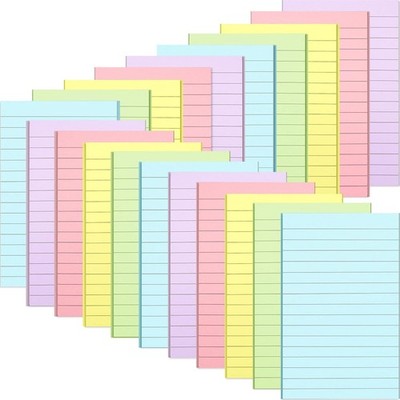 500 Sheets Lined Stiy Notes Pastel Lar Notepads with Lines