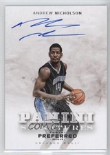 2014-15 Panini Preferred Panini Signatures 43/75 Andrew Nicholson #419 Auto 3jn