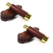 2pcsRetro Pirate Telescope Zoomable Spyglass Portable Handheld Telescope Vintage